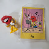 Applause Tang Trio General Foods Big Lips Mouth Figure Trading Card Lot Vintage