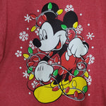 Disney Mickey Minnie Mouse Red Tee Shirt Adult Medium