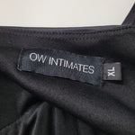 Ow Intimates Dress Black Short Spaghetti Cami Strap Zipper Size XL Pinup Cocktail Formal