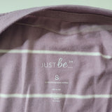 Just be Shirt Striped Purple Soft Long Sleeve Womens S