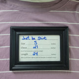 Just be Shirt Striped Purple Soft Long Sleeve Womens S