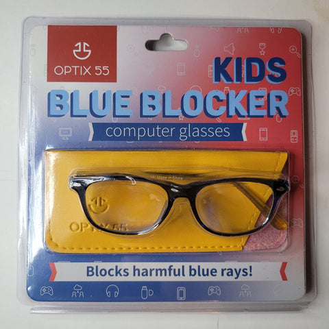 Optix 55 Blue Blocking Kids Computer Glasses Safe Screen Time Preventative