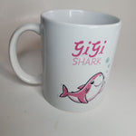 Gigi Shark Pink Mug Baby Grandparent Doo Grandma Family