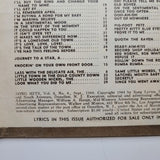 Song Hits Magazine Sept 1944 Lyrics Guide Music Star Billboard Hits Ad Radio
