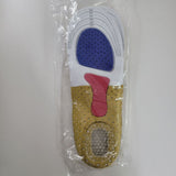 Omega Walk Shoes Air Cushioned Inserts Bag Set Womens US 6 EU 40 Blue Purple