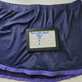Swim 365 Tankini Skort Set Dark Blue Purple Womens Plus 28W Swimsuit Stretch Padded