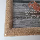 8 x 10 Cork Picture Frame Photography Home Decor Hanging Standing Unique