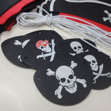 Pirate Elastic Hats Eye Patch Birthday Party Supplies Accessory Skull Cross Bone