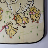 Handpainted Hen Chicks Hanging Wooden Board Country Farm Vintage Chickens Bonnet