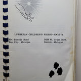 Cookbook Fundraiser Lutheran Childrens Bay City Detroit Michigan 1960s Recipes