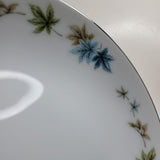 Grant Crest Four Seasons Fine China Japan Soup Bowl 8 Inch Blue Leaves