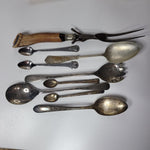 Flatware Lot Silver Plated Vintage Tarnished Serving Miniature Spoons Fork