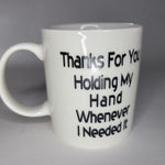 Thanks Coffee Mug Cup Tea Breakfast Gift Gratitude