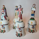 Bell Nativity Set Vintage Religious Wiseman Baby Jesus Sheep Pray 6