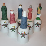 Bell Nativity Set Vintage Religious Wiseman Baby Jesus Sheep Pray 6