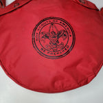 Boy Scouts of America Vtg Aluminum Water Canteen BSA Red Cover Strap Twist Cap