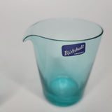 Bjorkshult Swedish Sea Blue Thin Glass Cream Sugar Set