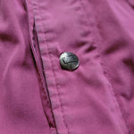 Woolrich Jacket Pink Detachable Hood Vtg Drawstring Waist Pockets Womens Large