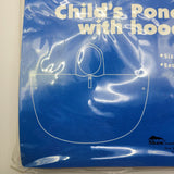 Looney Tunes Tweety Bird Child's Poncho Hood Vinyl Vtg 1998 Pink Pullover Rain