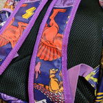 Dinosaur Purple Backpack Small 12 x 10 Pop It Silicone Front Zipper Pocket