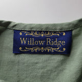 Willow Ridge Two Piece Set Light Green Tank Duster Buttons Lightweight Womens XL