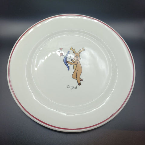 LTD Commodities Reindeer Plate Christmas Small Cupid Cookies Holiday Tradition