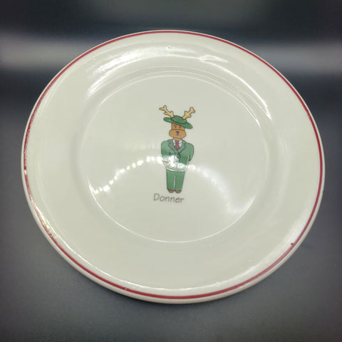 LTD Commodities Reindeer Plate Christmas Small Donner Cookies Holiday Tradition