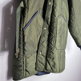 Refrigiwear Jacket Coat Vtg Green Zipper Snap One Size Winter