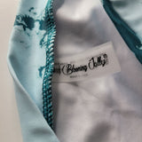 Blooming Jelly Bikini Blue Green Splatter Print Womens Medium Two Piece Swimsuit