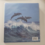 Comix 1 Inch Dolphin Binder Pockets Blue 11.5 x 10.5 Jumping Waves
