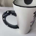 Silvestri Naughty Or Nice Mug Coffee Cup Tall Cow Spots Dolly Mama by Joey Inc