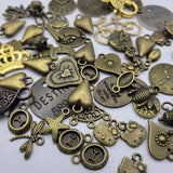 Bronze Charms Pendants 50 Pieces Necklace Bracelet Jewelry Making Bee