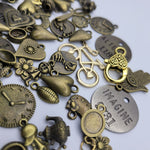 Bronze Charms Pendants 50 Pieces Necklace Bracelet Jewelry Making Bee