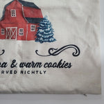 Holiday Pillowcases Winter Burlap Christmas 17 Inch Square Candy Cane North Pole