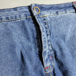 MXM Denim Jean Skort Skirt Womens Plus Size 26 Pockets Blue