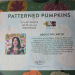 Lisa Perry Patterned Pumpkins Jigsaw Puzzle 1000 Pieces Fall Autumn Artwork Leaf