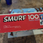 Smurf 100 Piece Puzzle 1983 Vintage Childrens Cartoon Complete Snowball Scarf