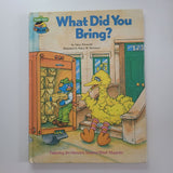 Sesame Street What Did You Bring Book Vintage 1981 Muppet Jim Henson Big Bird