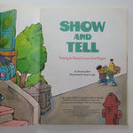 Sesame Street Show Tell Burt Ernie Grover Book Vintage 1980s Muppet Jim Henson