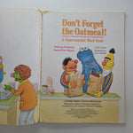 Sesame Street Dont Forget The Oatmeal Book Vintage 1980s Muppet Jim Henson Ernie