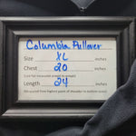 Columbia Fleece Pullover Black Quarter Zip Lightweight Womens XL