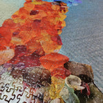 Beach Glass Delight Lighthouse Michigan Puzzle 550 Pieces USA Rocks Lake Life