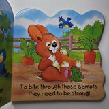 Ralph The Rabbit Big Bunny Book Easter Carrot Board Toddler Baby Gift Animal Ear Games and Puzzles
