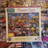 Classic Cars Bluewater Motel Jigsaw Puzzle Factory Route 66 John Roy 750 Pieces