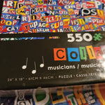 Ceaco Collage Musicians Puzzle Brands Logos Letters Singers Vocalists Bands 550