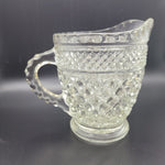 Wexford Glass Creamer Pitcher 4 Inch Tall Textured Handle Vintage Replacement