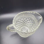 Wexford Glass Creamer Pitcher 4 Inch Tall Textured Handle Vintage Replacement