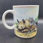 Kurt Kress Wildlife Mug Coffee Cup Safari Animals Jungle Elephant Gorilla Rhino