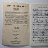 Songs You Love Gospel Music Book Sing Broadcast Bible 1960 No 5 Jesus Choir Note