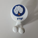 Virgo Zodiak Suction Cup Shower Toothbrush Razer Holder Bathroom Sign White Blue